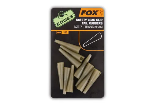 Fox EDGES Lead Clip Tail Rubbers - Size 7 Khaki gumikúp ólomkapocsra