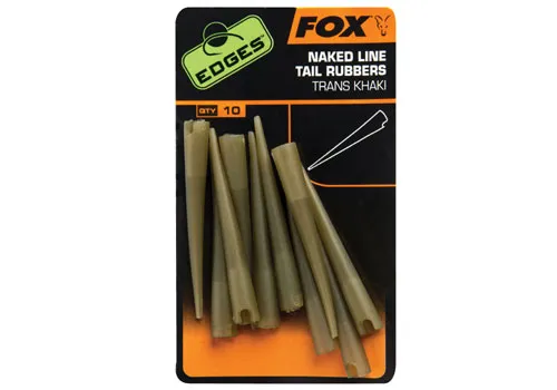 Fox EDGES Power Grip Naked Line Tail Rubbers - Sz 7 gumihüvely