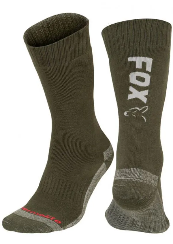 Fox Green / Silver Thermolite long sock Eu 40-43 Zokni