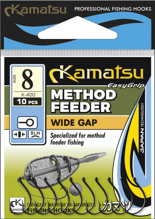 KAMATSU Kamatsu Method Feeder Wide Gap 10 Black Nickel Ringed