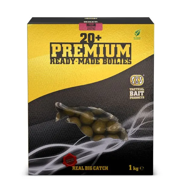 SBS 20+ Premium Ready-Made Krill Halibut 1kg 20 mm Etető Bojli