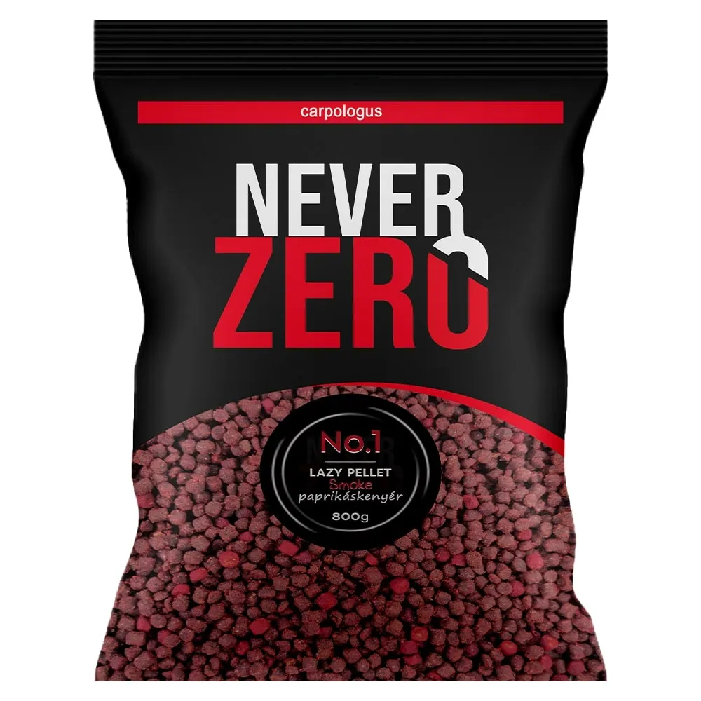 NEVER ZERO Lazy Smoke pellet(4mm) (paprikás kenyér) 800g