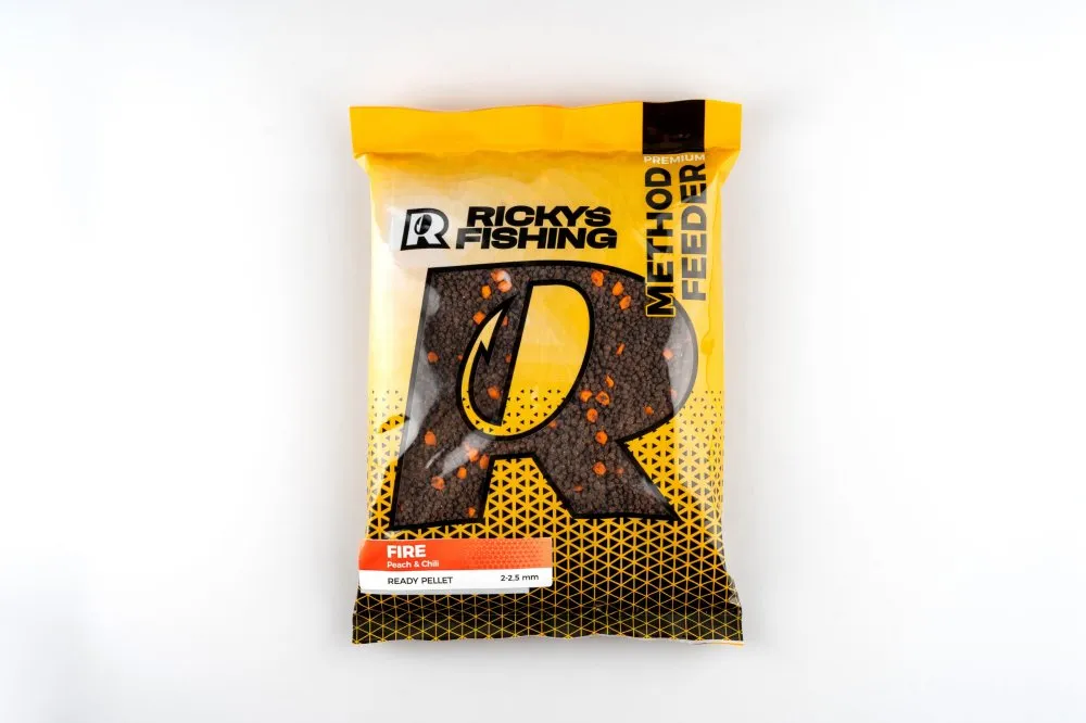 Rickys Fishing Fire – Ready Pellet 2-2,5mm (NEDVESÍTETT) (Chili-Barack)