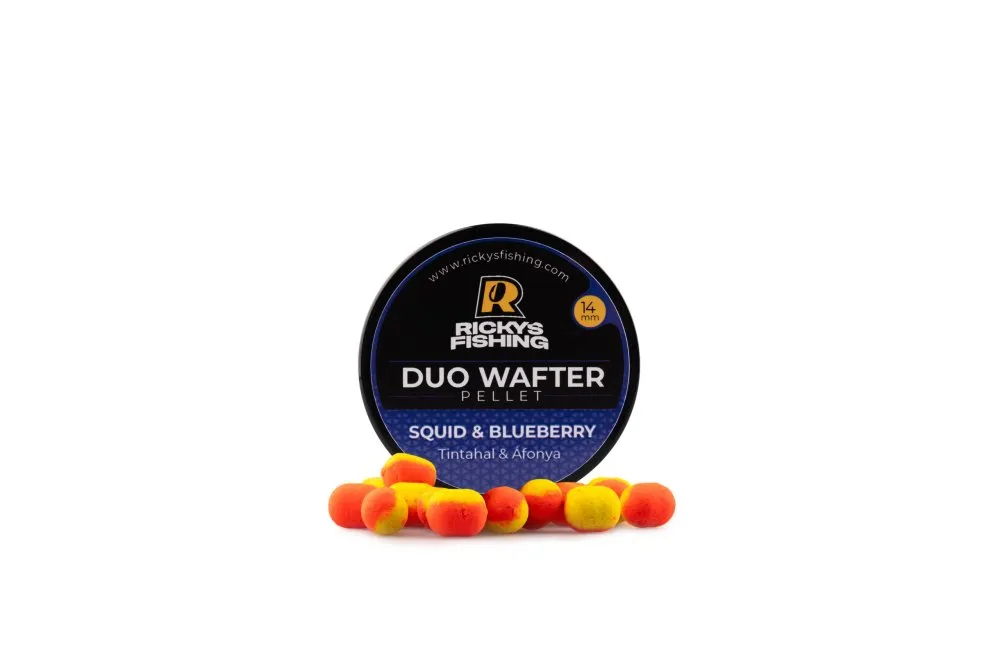 Rickys Fishing Squid & Blueberry – Duo Wafter Pellet 14mm Dumbell (tintahal-áfonya)