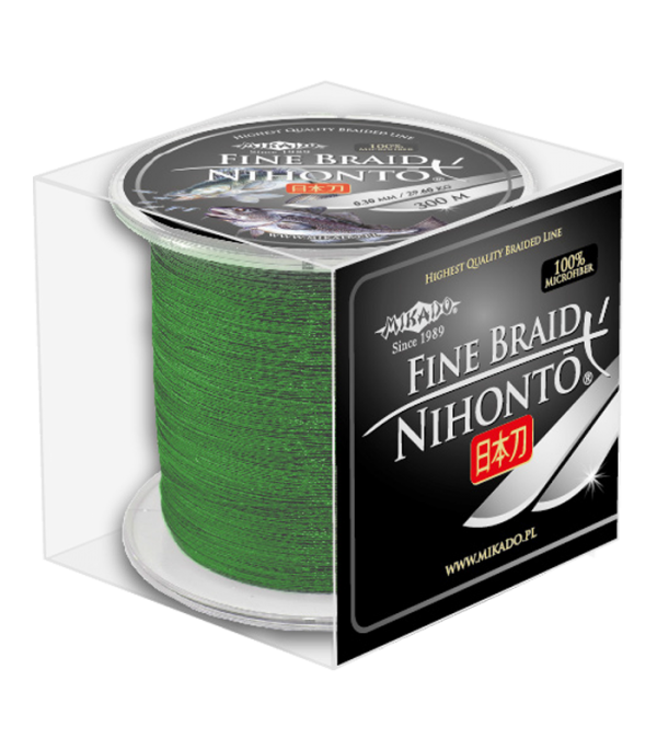 Mikado Nihonto Fine Braid Zöld 0.10mm 300m fonott zsinór