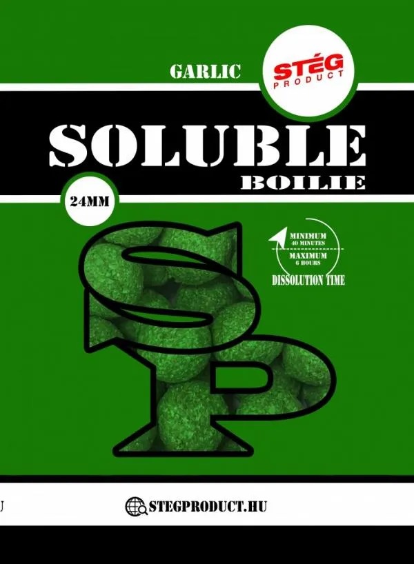 Stég Product Soluble 24mm Garlic 1kg Etető Bojli