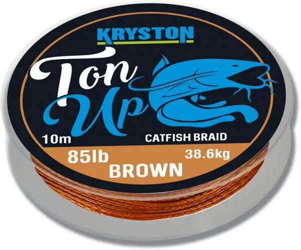 Kryston Ton Up Catfish Braid 85lb 10m  fonott előkezsinór