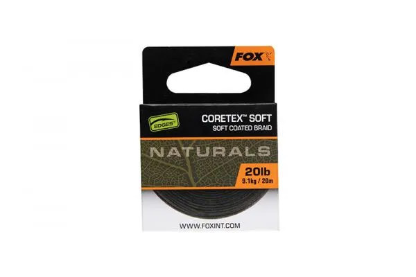 Fox Naturals Coretex Soft x 20M 25lb/11.3kg Fonott előkezsinór