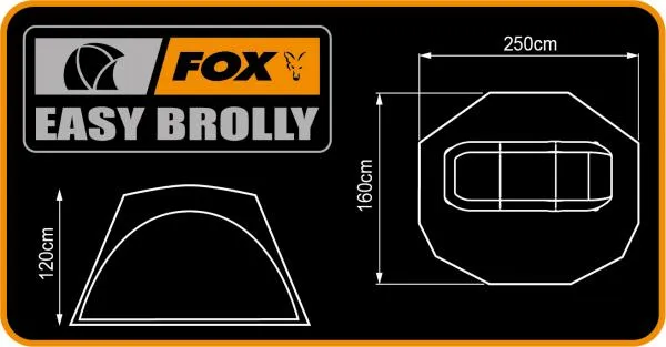 FOX Easy Brolley 250x160x120cm gyorsan állítható sátor 