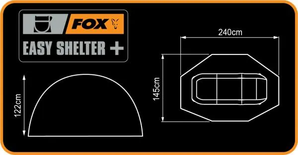 Fox Easy Shelter+ 240x145x122cm horgász sátor