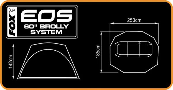 FOX Eos 60in Brolly System 185x250x138cm sátor 
