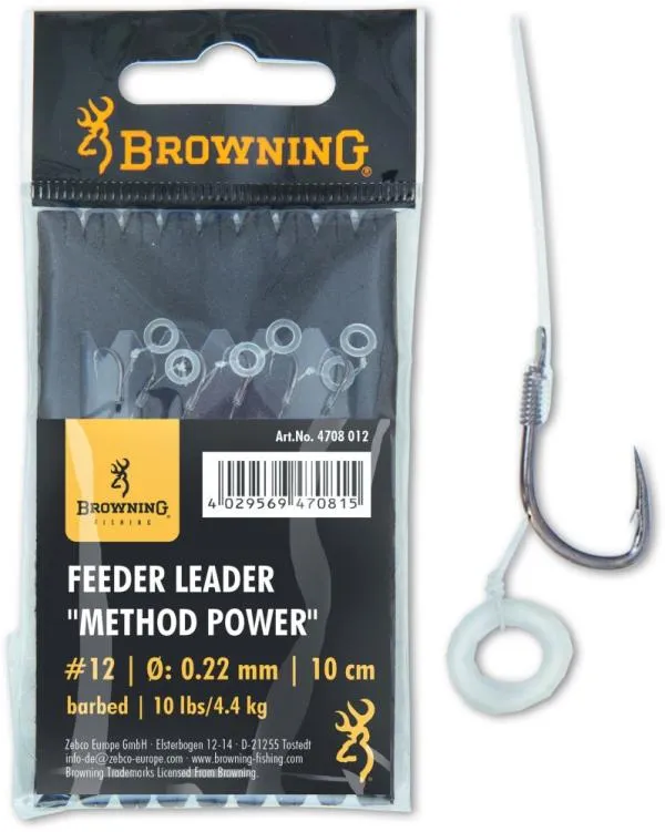 Browning #14 Method Feeder Előke Power Pellet Band bronz 10lbs / 4,5kg Hooklength: 10cm