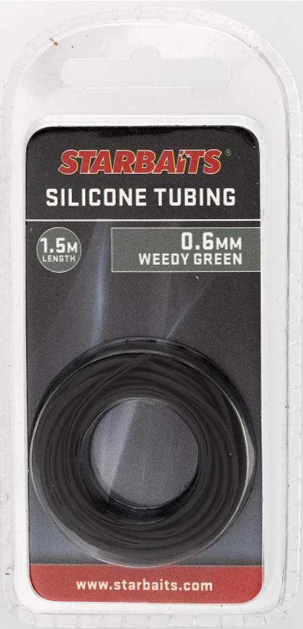Gubancgátló szilikon cső - Silicone Tubing Zöld 0,6mm 1,5m