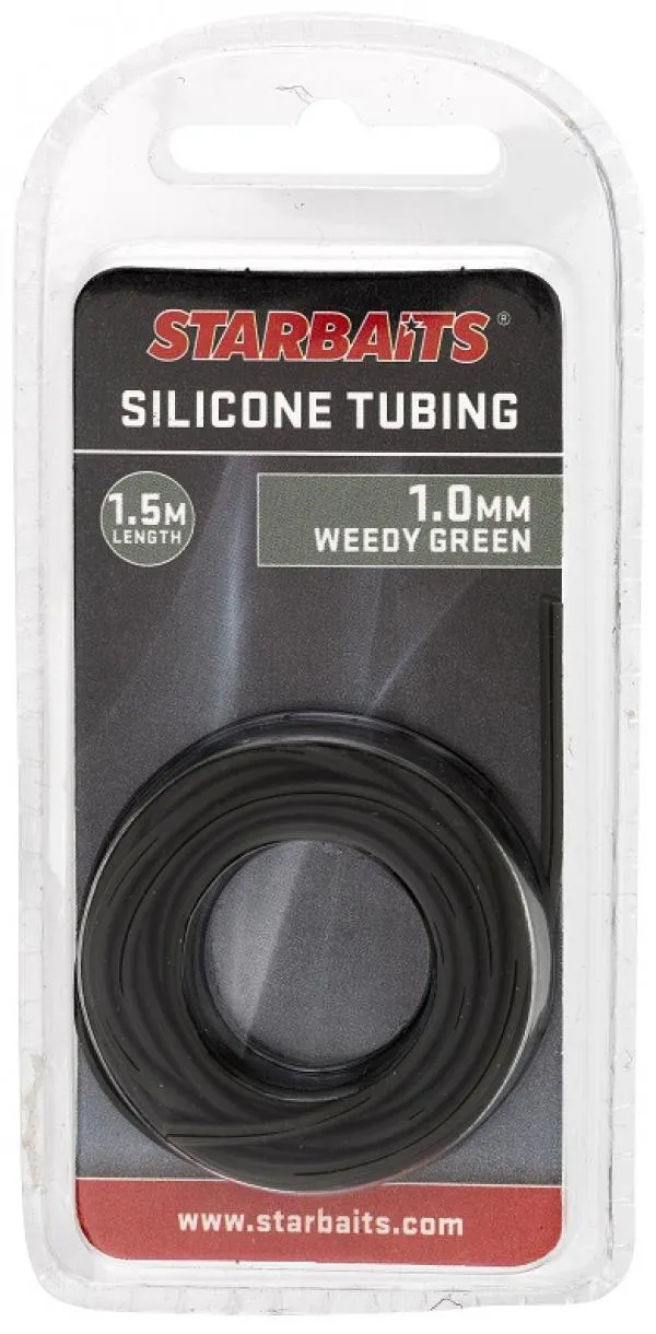Gubancgátló szilikon cső - Silicone Tubing Zöld 1,0mm 1,5m