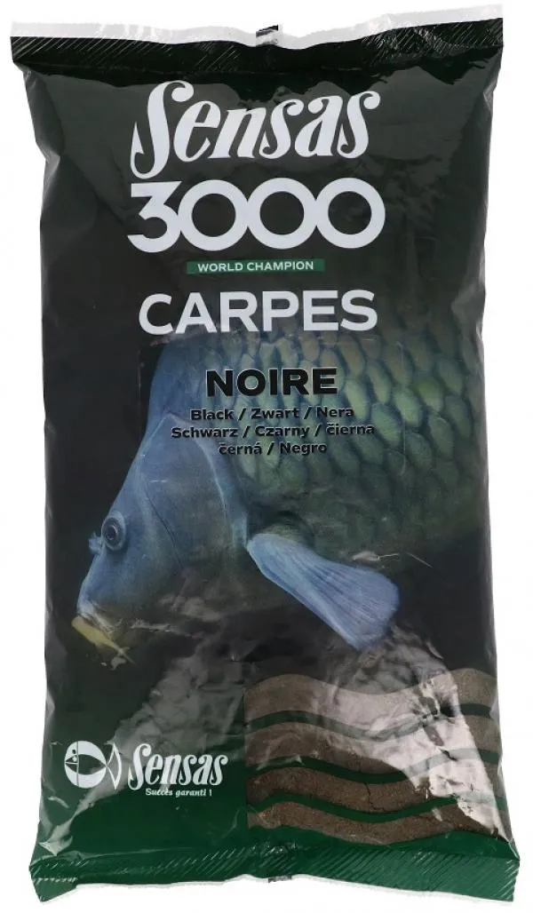 Sensas 3000 Carpes Noir (ponty-fekete/hideg víz) 1kg etetőanyag 