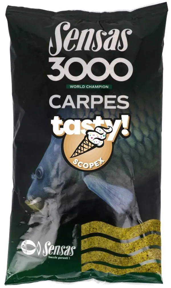 Sensas 3000 Carp Tasty Scopex (ponty Scopex) 1kg etetőanyag 
