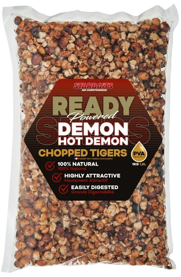 Starbaits Ready Seeds Hot Demon Chopped Tiger 1kg tigrismogyoró
