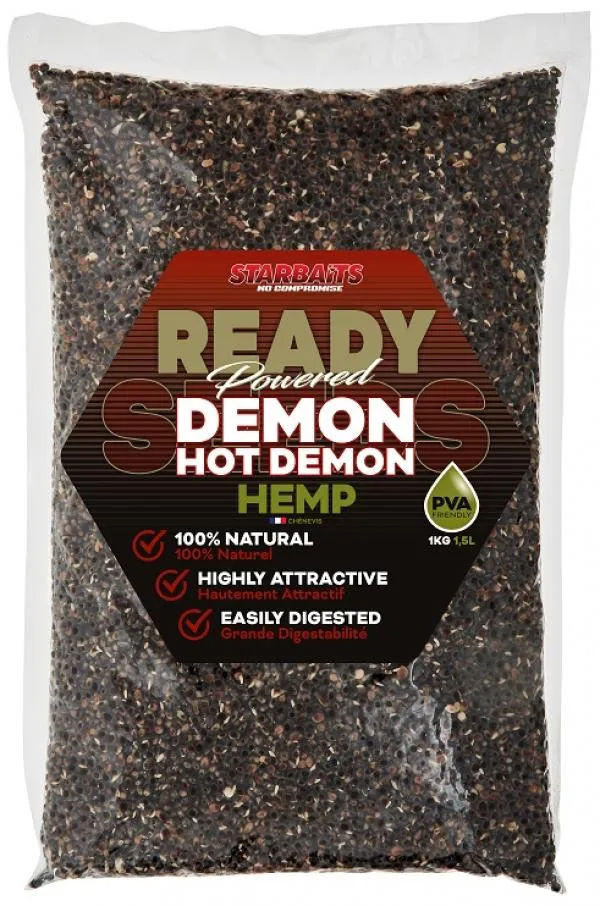 Starbaits Ready Seeds Hot Demon Hemp 1kg kender