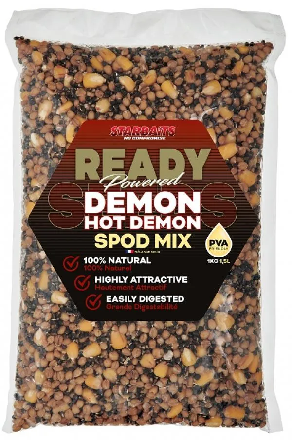 Starbaits Ready Seeds Hot Demon Spod Mix 1kg magmix