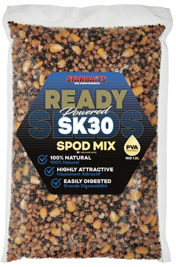 Starbaits Ready Seeds SK30 Spod Mix 1kg magmix