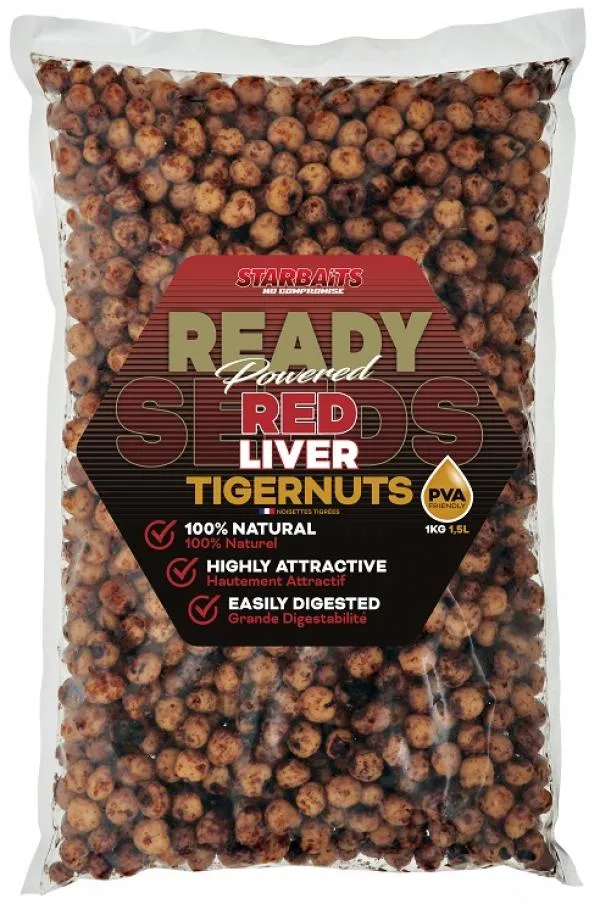 Starbaits Ready Seeds Red Liver Tigernuts 1kg tigrismogyoró