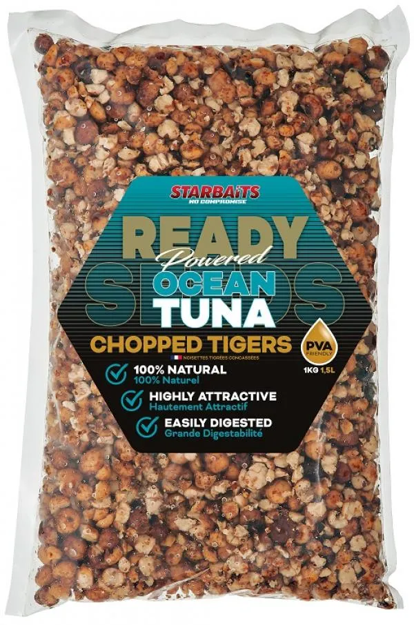 Starbaits Ready Seeds Ocean Tuna Chopped Tiger 1kg tigrismogyoró