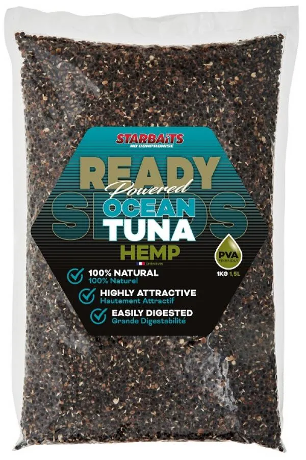 Starbaits Ready Seeds Ocean Tuna Hemp 1kg kender