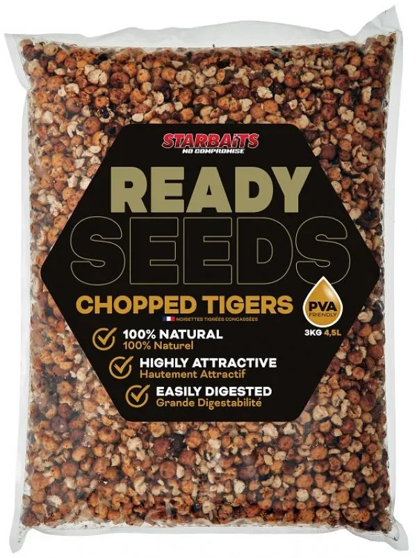 Starbaits Ready Seeds Chopped Tiger 3kg tigrismogyoró