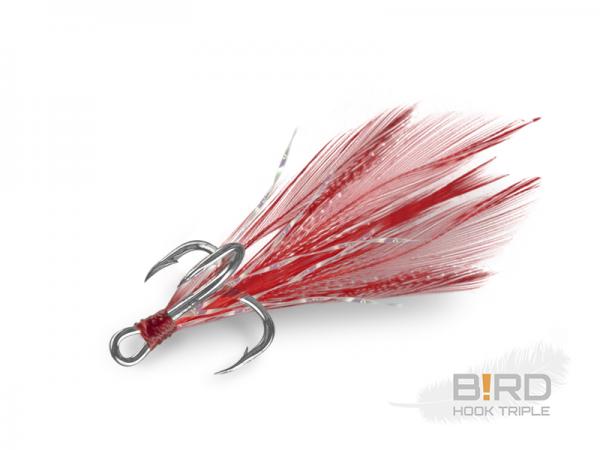 Delphin B!RD Hook TRIPLE / 3db-piros tollak #8