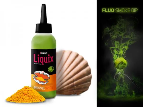 Fluo dip D SNAX LiquiX /100ml-Kagyló-Fűszer