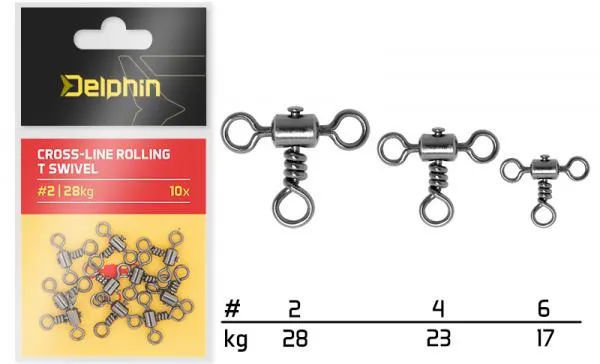 Átmenő gördülő T forgó / 10 db-#2/28kg