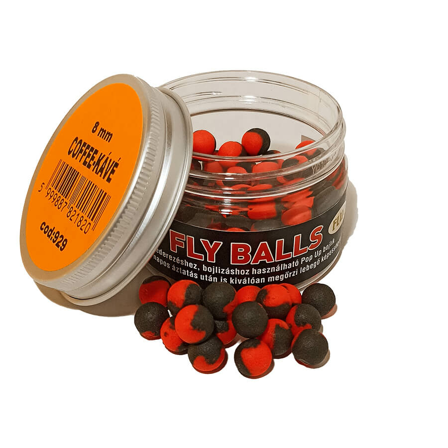 Coffee fly balls fluo 8mm - 30g