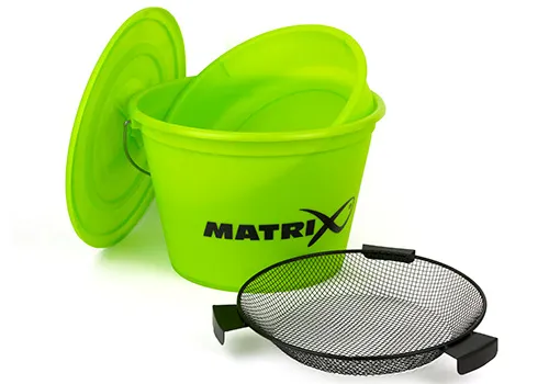 Matrix Bucket Set - LIME 25L Etetőanyag keverő vödör+szita+tető