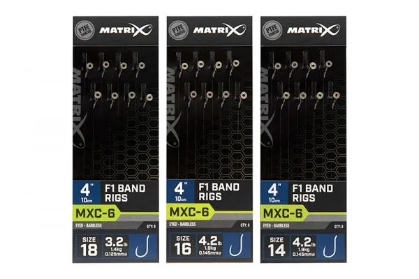Matrix MXC-6 4” F1 Bands MXC-6  Size 14 Barbless / 0.145mm / 4