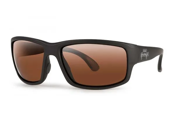 Fox Rage Floating Wrap Dark Grey Sunglasses / Brown Lenses with Mirror Finish Rage Grey Wrap Sunglasses Brown Lense Mirror Eyewear