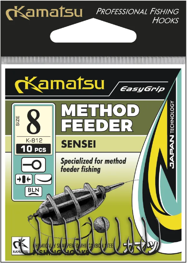KAMATSU Kamatsu Method Feeder Sensei 10 Black Nickel Ringed