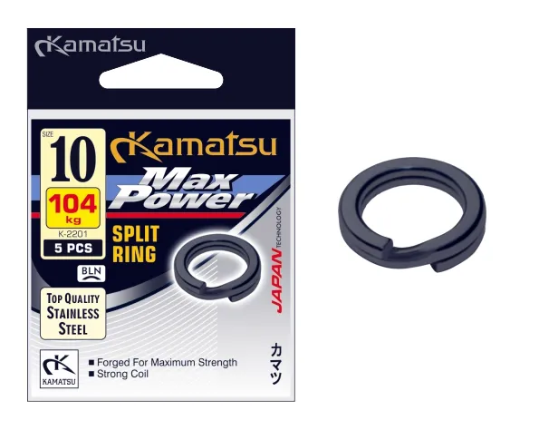 KAMATSU Max Power Split Ring K-2201 10mm 104kg BLN