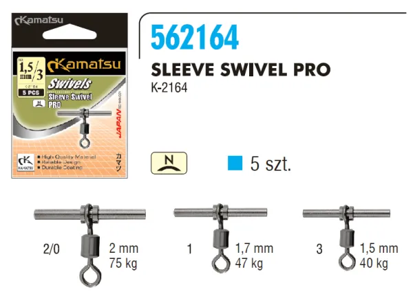 KAMATSU Sleeve Swivel Pro 3-1.5mm K-2164
