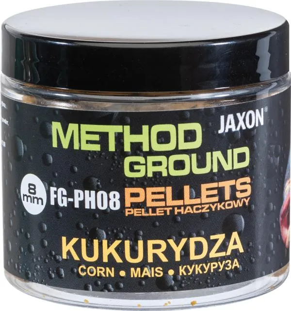 JAXON METHOD GROUND HOOK PELLETS CORN 100g 8mm