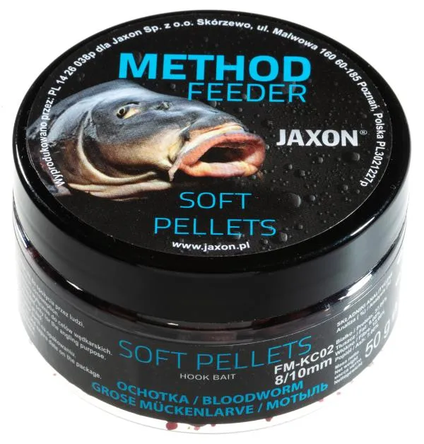 JAXON SOFT PELLETS BLOODWORM 50g 8/10mm