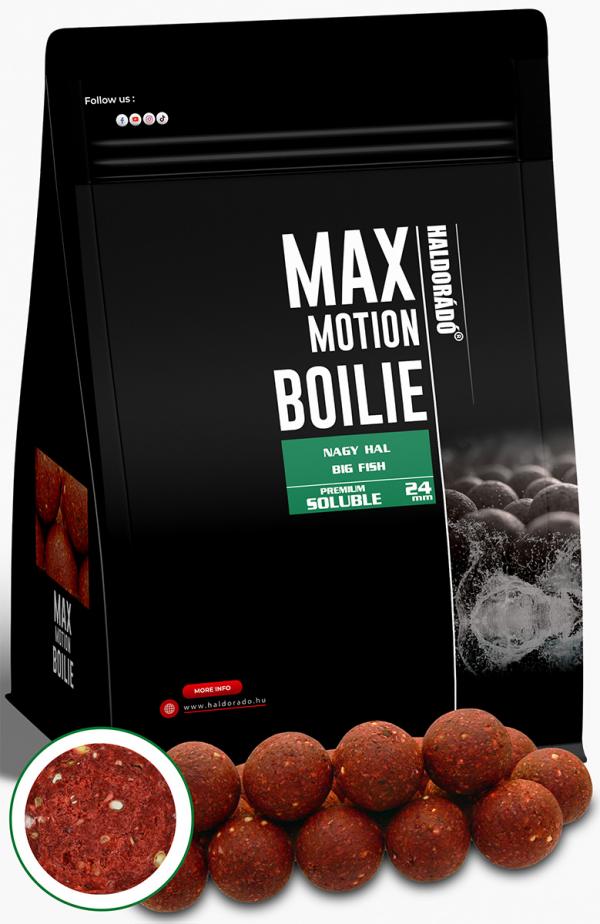 HALDORÁDÓ MAX MOTION Boilie Premium Soluble 24 mm - Nagy Hal