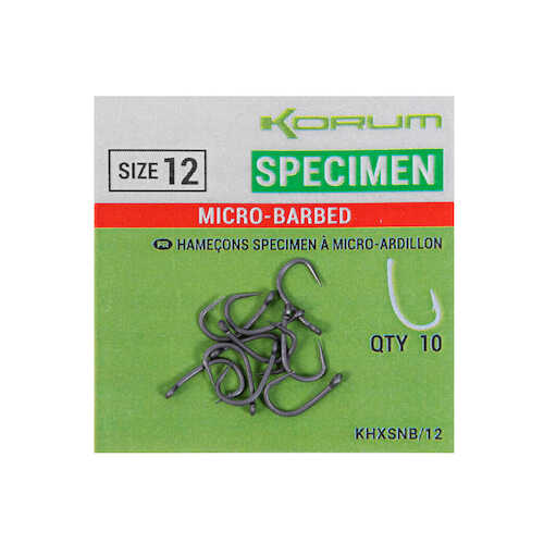 XPERT SPECIMEN MICRO BARBED HOOKS - SIZE 8 