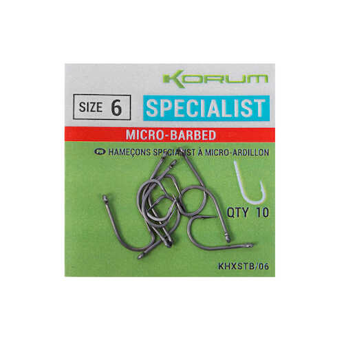 XPERT SPECIALIST MICRO BARBED HOOKS - SIZE 6 