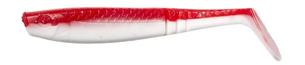 SHAD PADDLETAIL 8CM RED/WHITE 90PCS BULK